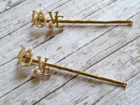 Image 1 of Love Bobby Pins set of 2