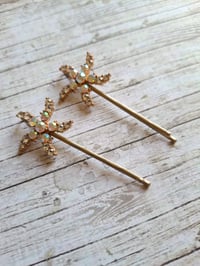 Image 3 of Stars bobby Pins set of 2
