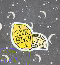 Image 2 of "Sour Bitch" Lemons Sticker