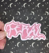 Image 1 of Pink "Feral" Sticker