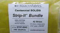 Image 5 of 2.5" STRIPS - Strip It: Fire Centennial Solids Quilt Kit by Nancy Rink Designs For Marcus Fabrics