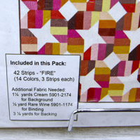 Image 3 of 2.5" STRIPS - Strip It: Fire Centennial Solids Quilt Kit by Nancy Rink Designs For Marcus Fabrics