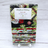 Image 1 of 2.5" STRIPS - Woodland Holiday by Lisa Audit for Wilmington Prints 40 Karat Crystals 