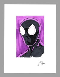 Symbiote Spider-Man Headshot Drawing