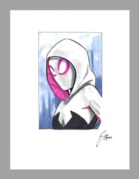 Spider-Gwen Headshot Drawing 