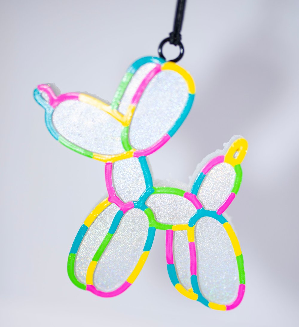 Image of White Balloon Dog Freshie