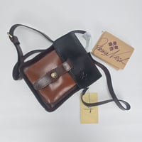 Image 7 of Patricia Nash Lari Crossbody Handbag - Black/British Tan