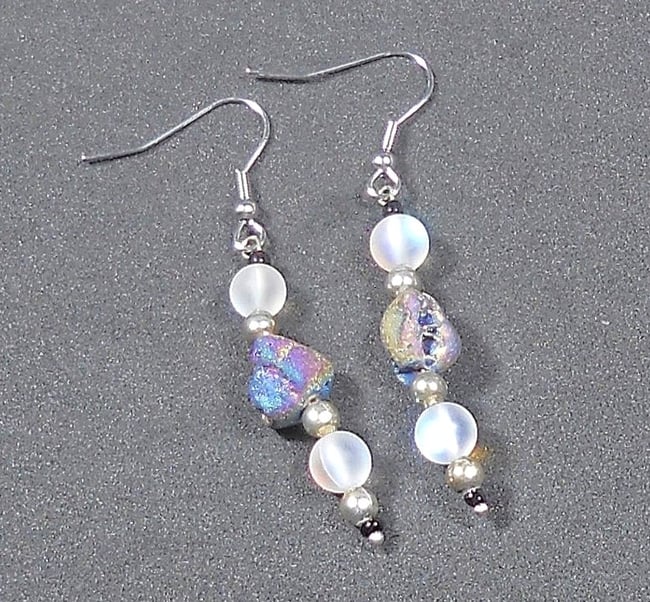 Long drop earrings 