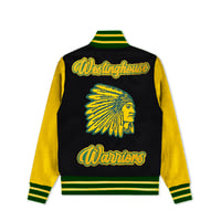 Image 2 of WESTINGHOUSE LETTERMAN JACKET (BLACK & YELLOW)