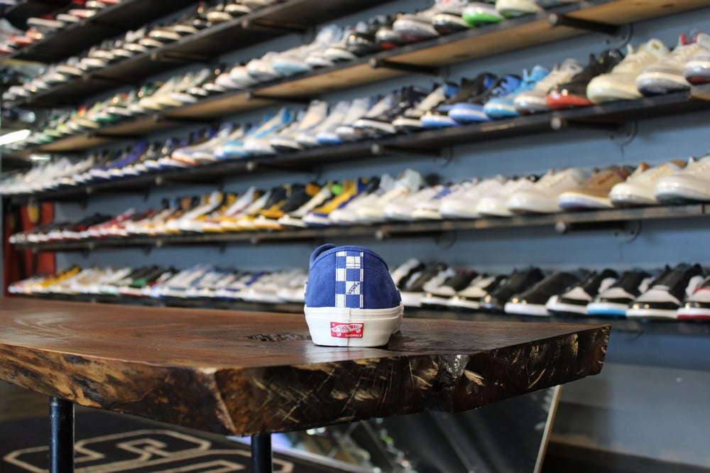 VANS OG AUTHENTIC LX "BLUE/CHECKERBOARD"