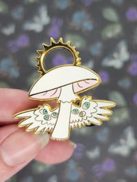 Destroying Angel Mushroom Enamel Pin 