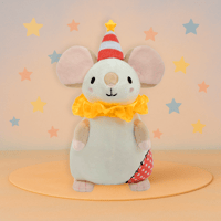 Image 2 of French Fry the Circus Rat - Charming 9" Polyester Plush + Free Sticker Sheet!