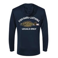 Image 2 of Halibut Performance Hooded Shirt