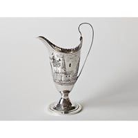 Image 1 of Antique Georgian Silver Creamer Jug by John Lambe, London 1782