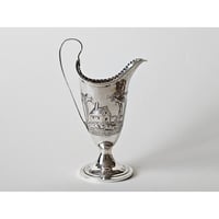 Image 3 of Antique Georgian Silver Creamer Jug by John Lambe, London 1782