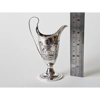 Image 10 of Antique Georgian Silver Creamer Jug by John Lambe, London 1782