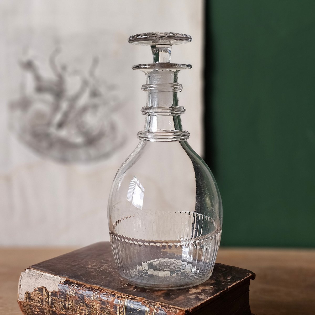 Antique Irish Georgian 'Penrose Waterford' Glass Decanter c.1790s ...