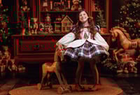 Image 4 of 2025- OCTOBER. 19TH,   CHRISTMAS INDOOR MINI SESSION BALERINA/ RED CHRISTMAS CABINET| RETAINER