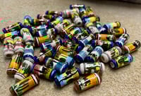 Llama Tube Beads 18x8mm Peruvian Ceramic Large 3mm Hole Mixed Colors Llamas 20 beads