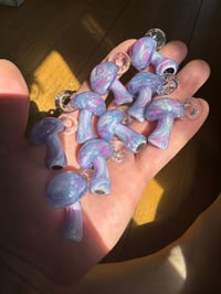 Image 3 of Mini Scribbleshroom Pendys in light purples