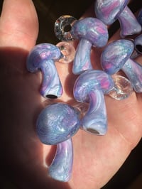 Image 5 of Mini Scribbleshroom Pendys in light purples