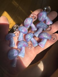Image 6 of Mini Scribbleshroom Pendys in light purples