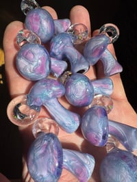 Image 7 of Mini Scribbleshroom Pendys in light purples