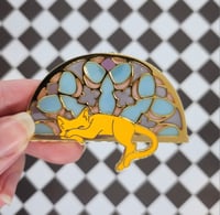 Image 1 of Orange Cat Cathedral Enamel Pin 