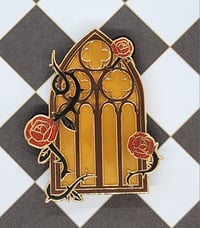 Image 3 of Golden Hour Cathedral Enamel Pin 