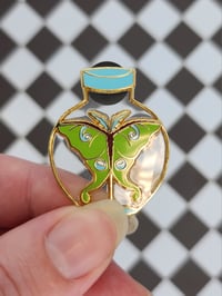 Image 1 of Jar of Moth Enamel Pin