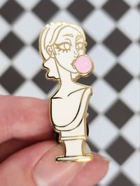 Image 2 of Pink Bubble Bust Enamel Pin