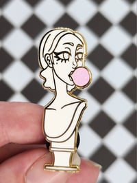 Image 1 of Pink Bubble Bust Enamel Pin