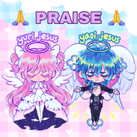 Yaoi Jesus & Yuri Jesus Stickers