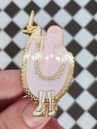Image 2 of Victorian Ghost Enamel Pin
