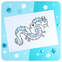 Haku Dragon Print