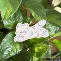 trans kitty sticker