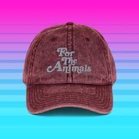 Image 2 of For the Animals Embroidered Dad Cap