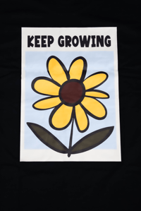 Image 4 of T-Shirt – Dokhwa Collab “Keep Growing” (Sunflower Edition) Black