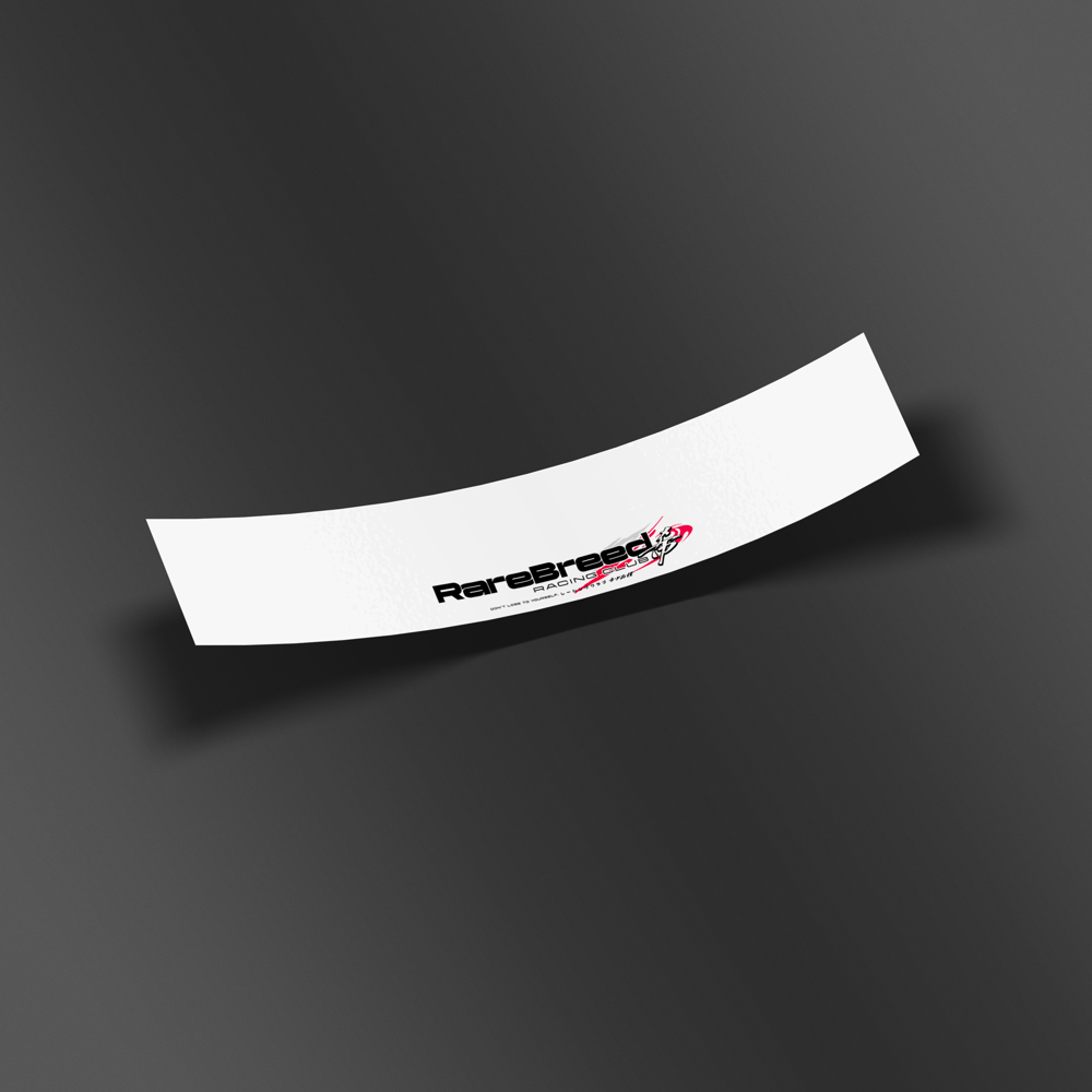 BORN TO RUN - CLUB WINDSHIELD BANNER 2025 - WHITE