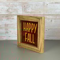 Image 2 of Small Framed Tile - Happy Fall