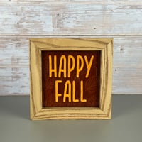Image 1 of Small Framed Tile - Happy Fall