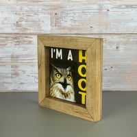 Image 2 of Small Framed Tile - I'm a Hoot