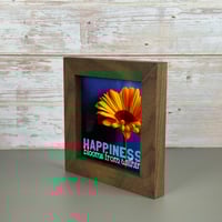 Image 2 of Small Framed Tile - Happiness Blooms From Within