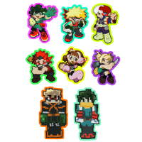 Image 1 of Small MHA Stickers