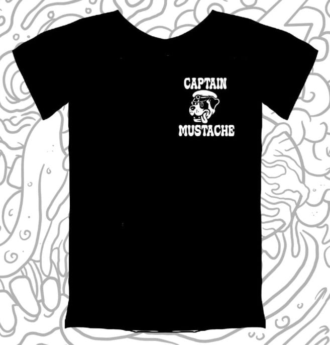 Image of Captain Mustache Beard & Moustache Comp Tshirt Extra Large