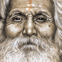 Image 3 of Paper Art Print - "Maruthi"