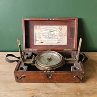 Image 1 of Antique 'Joseph Casartelli' Gimballed Brass Miners Compass, Manchester c.1880s