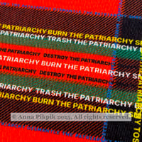 Image 3 of Feminist Tartan fabric <small>(heavy cotton twill)</small>
