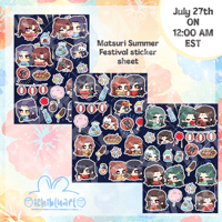 【PREORDER】M.X.T.X Summer Festival Sticker Sheet