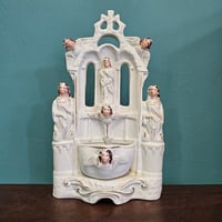 Image 1 of Antique Victorian 19th Century Staffordshire Font/Stoup